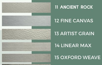 21-Piece Embossed Paper Sample Pack - Premium Texture & Color Selector