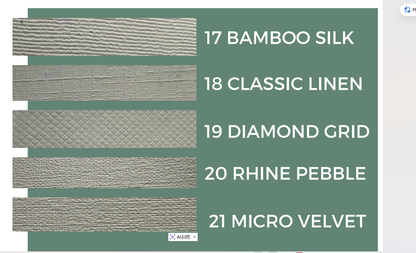 21-Piece Embossed Paper Sample Pack - Premium Texture & Color Selector